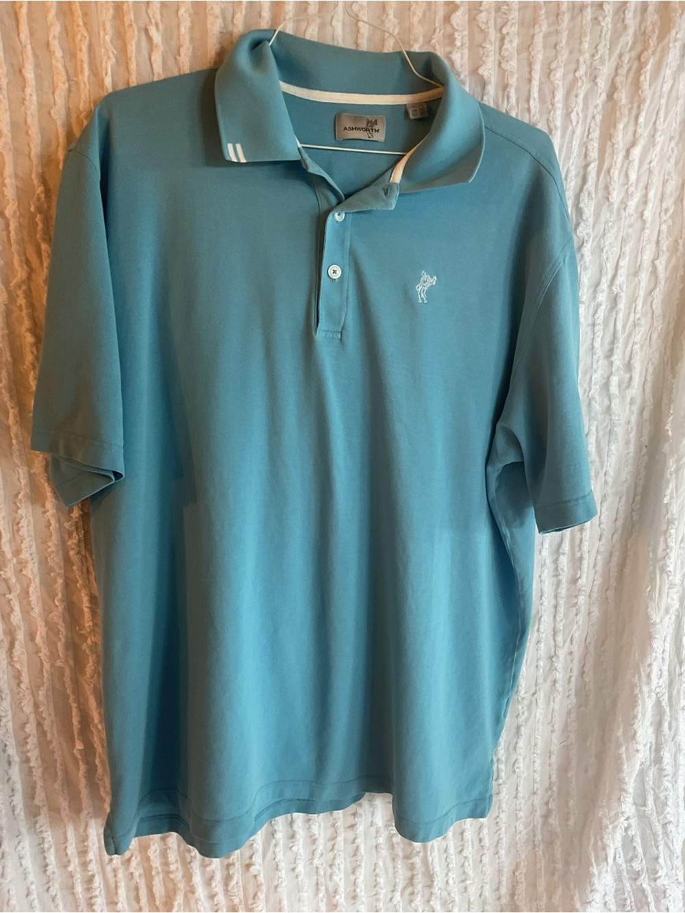 Ashworth Men’s Aqua Polo Shirt XXL 52” Chest